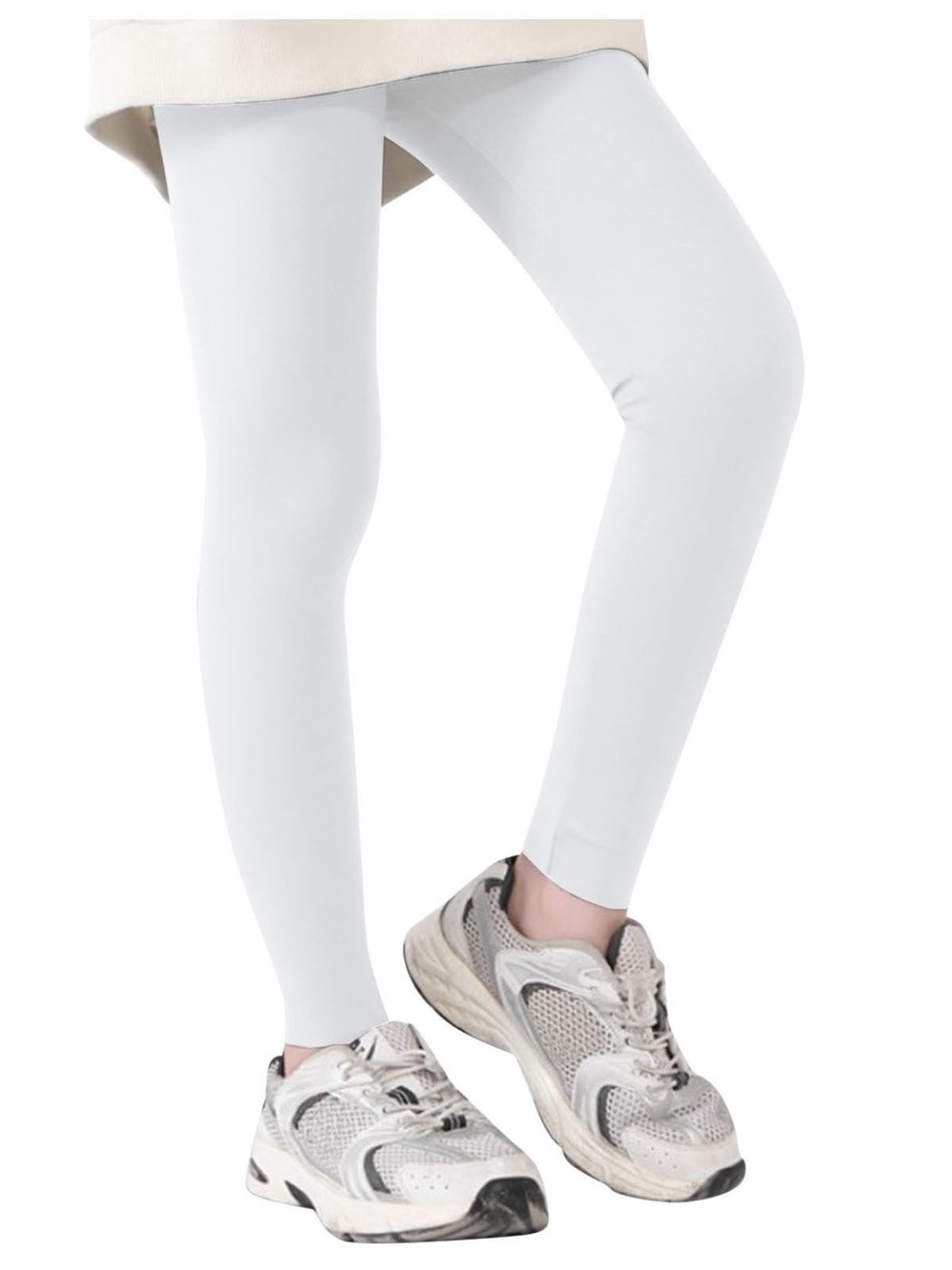 $3 💥Classic White Stretch Leggings, Closet Staple, Under Dresses & Uniforms